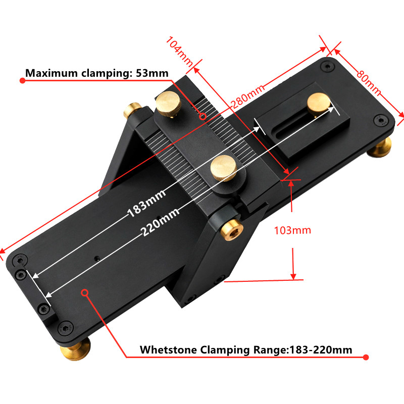 Aluminum Fixed Angle Whetstone - Wood Chisel Set ulasan dan harga