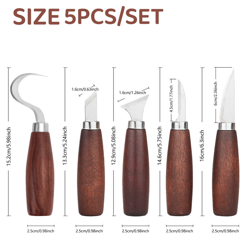 5pcs tools for wood carving Ch - Wood Chisel Set ulasan dan harga
