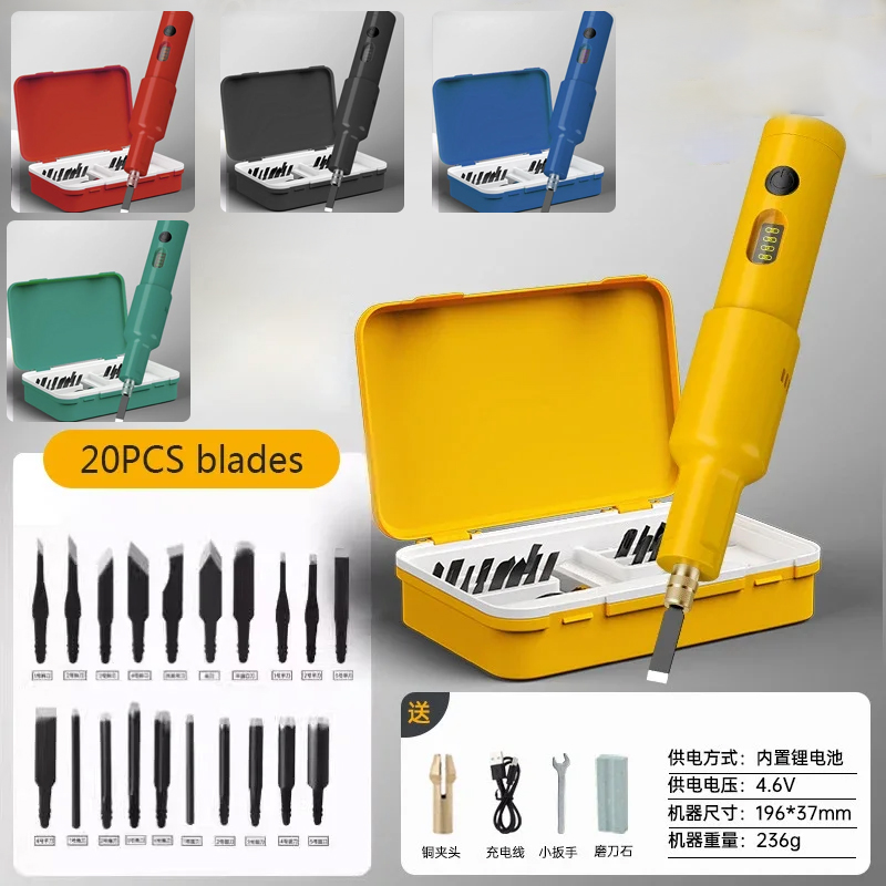 20PCS Blade Electric Engraving - Wood Chisel Set ulasan dan harga