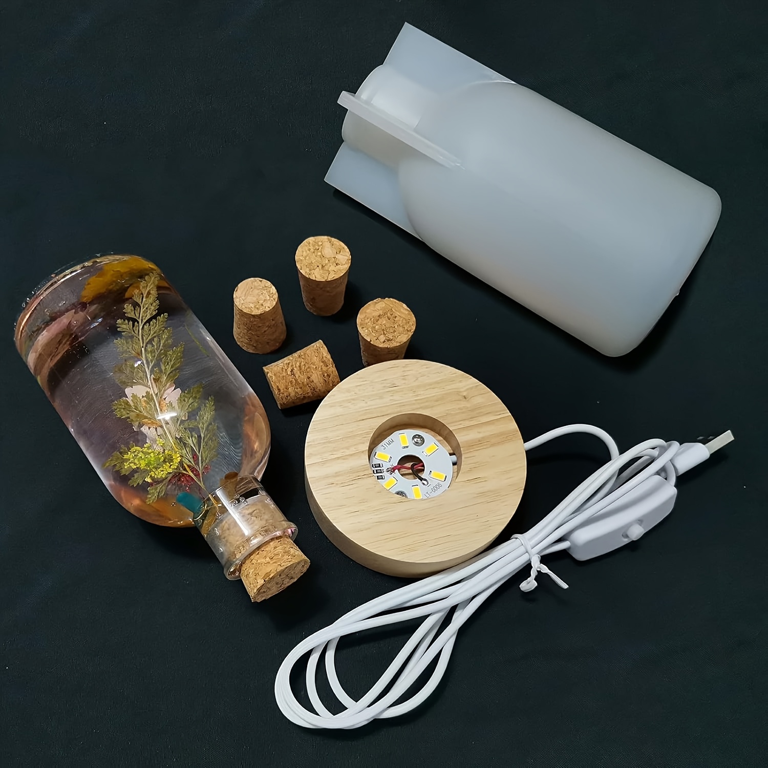 Drift Bottle Light Resin Mold  - Woodworking Resin ulasan dan harga