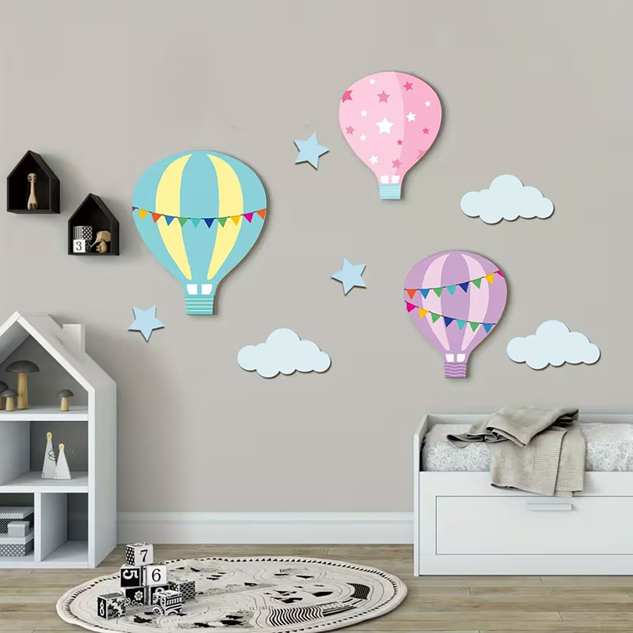 Wooden 2D Wall Decoration (9-P - Woodworking Glue ulasan dan harga