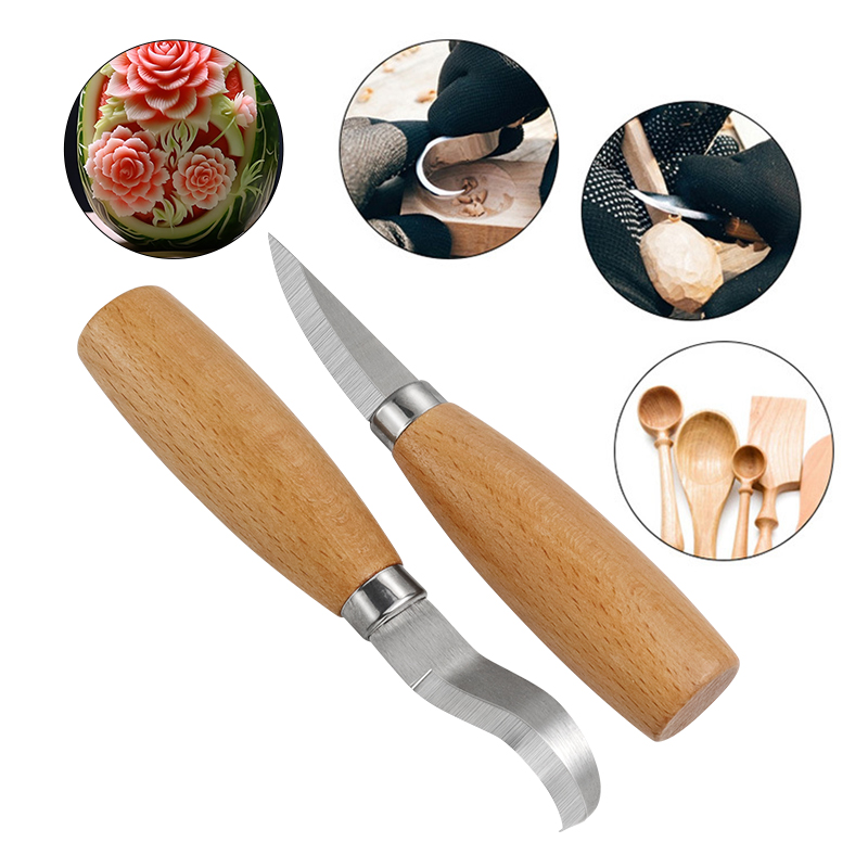 Stainless Iron Carving Knife B - Wood Chisel Set ulasan dan harga