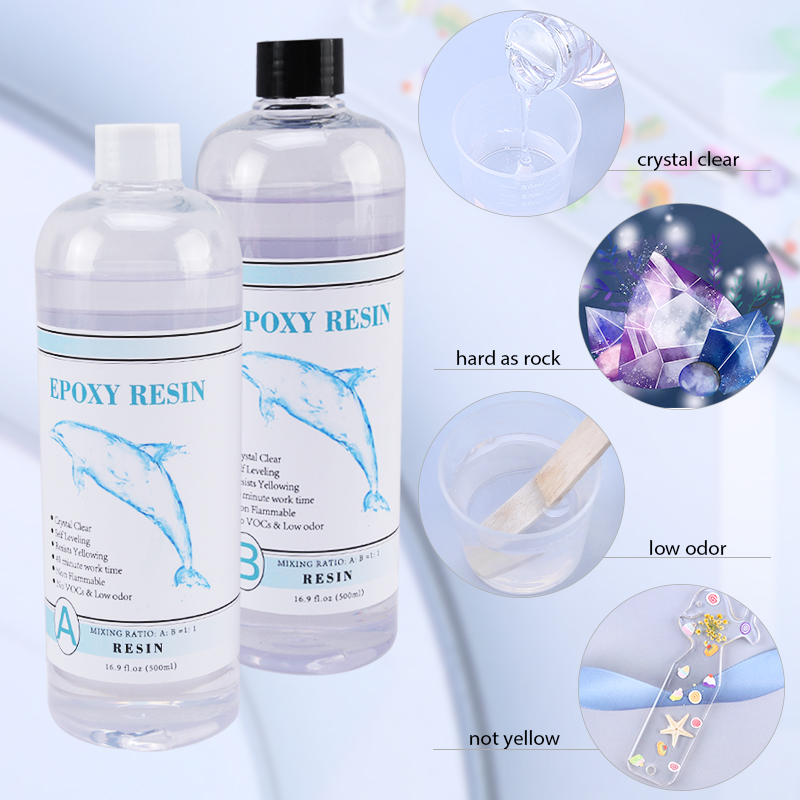 1:1 Clear Epoxy Resin Crystal  - Woodworking Resin ulasan dan harga