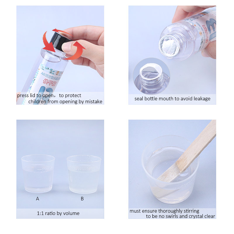 1:1 Clear Epoxy Resin Crystal  - Woodworking Resin ulasan dan harga