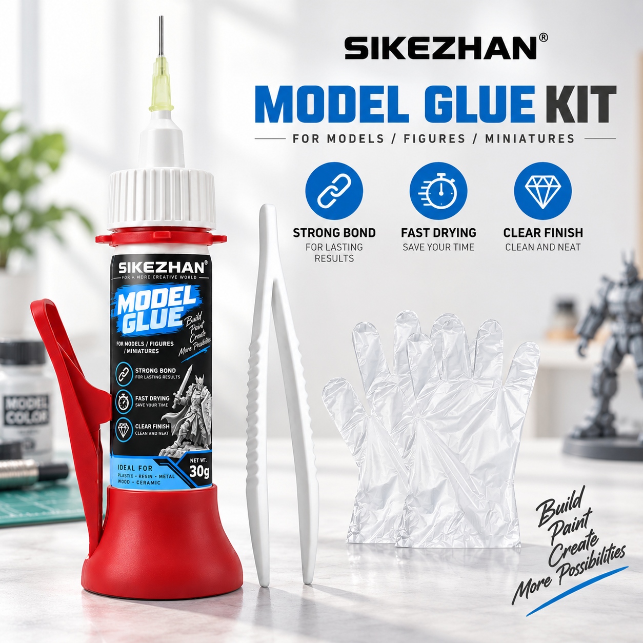 SIKEZHAN Model Glue 30g Precis - Woodworking Glue ulasan dan harga