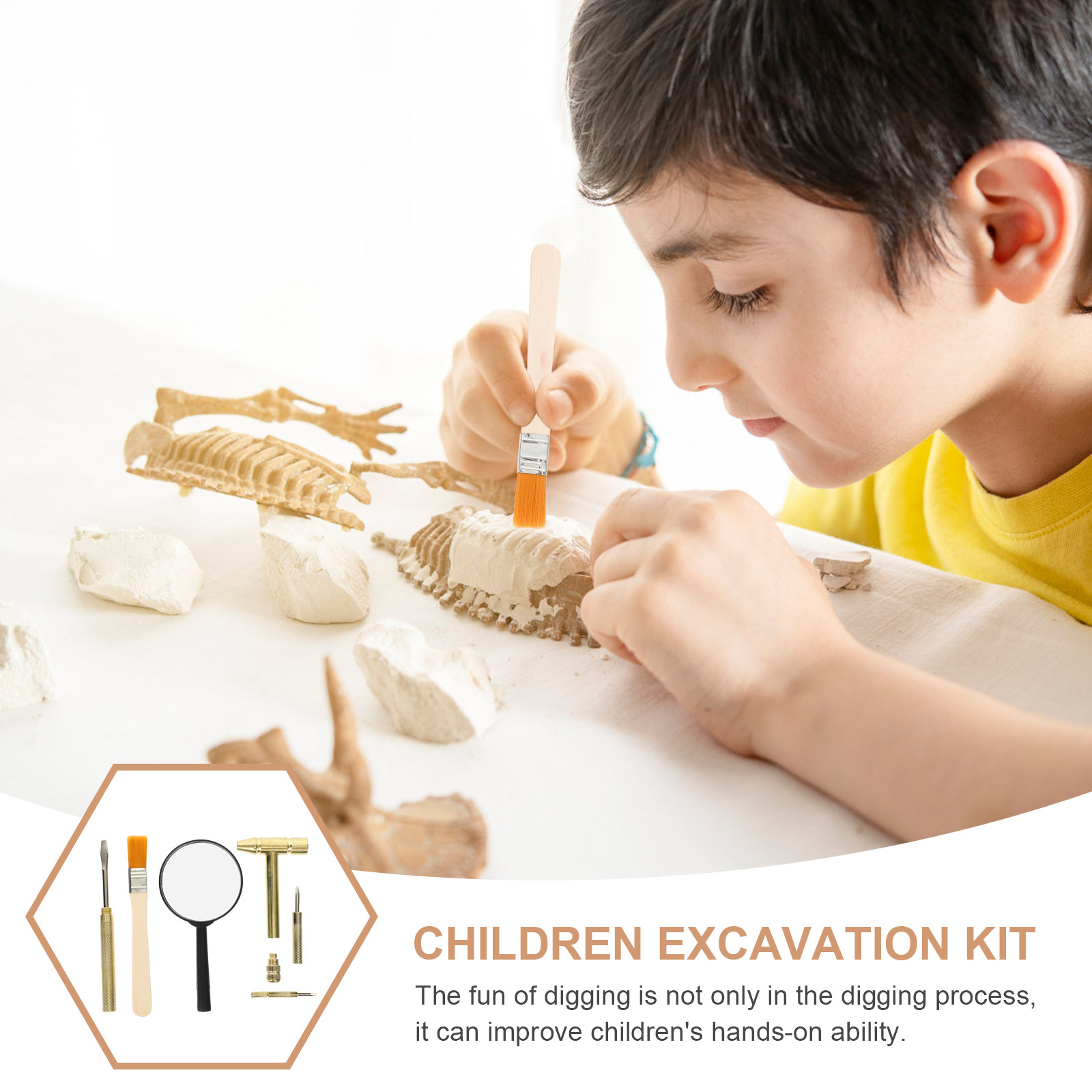 1Set Kid Excavation Tool Set S - Wood Chisel Set ulasan dan harga